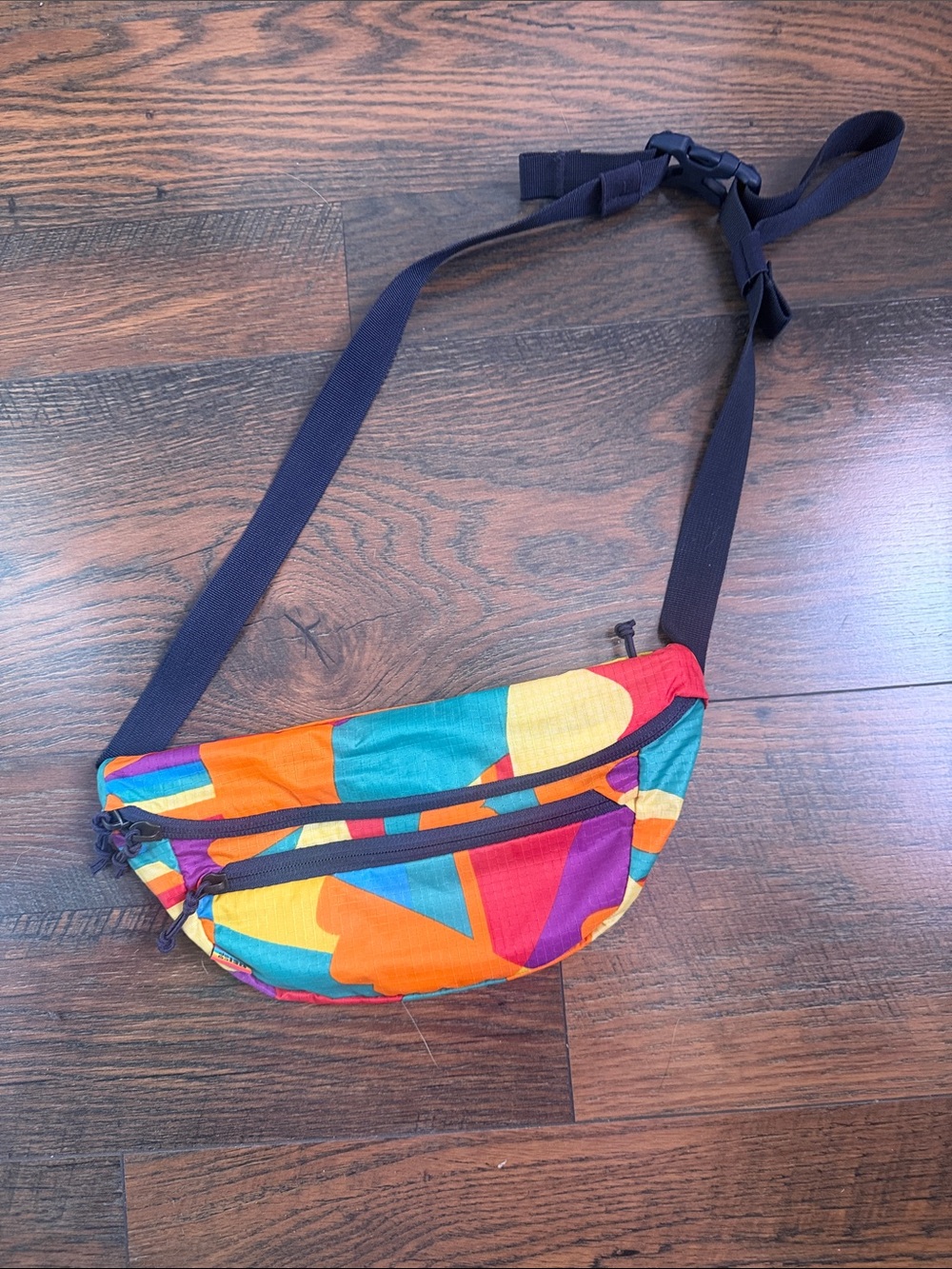 Colorful Geometric Women’s Waist Bag - Multicolor